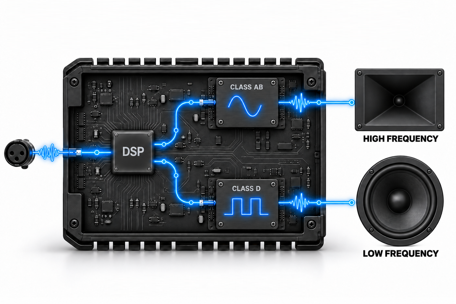 Hybrid Bi-Amp Power